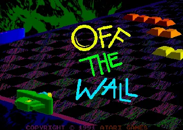 Off the Wall (2-player cocktail) screen shot title